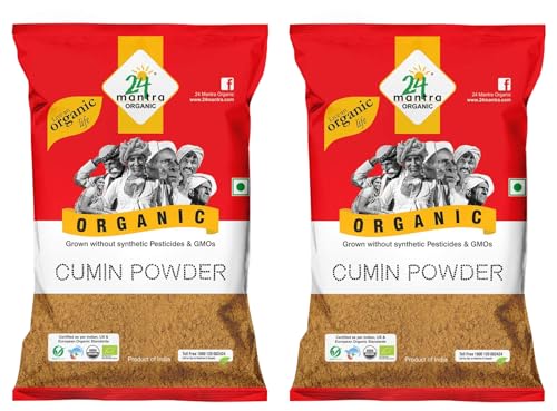 Image of 24 Mantra Organic Cumin Powder /Zeera Powder /Jeelakarra - 100gms | Pack of 2 | 100% Organic | Chemical Free & Pesticides Free | Unadulterated | Rich & Strong Flavour