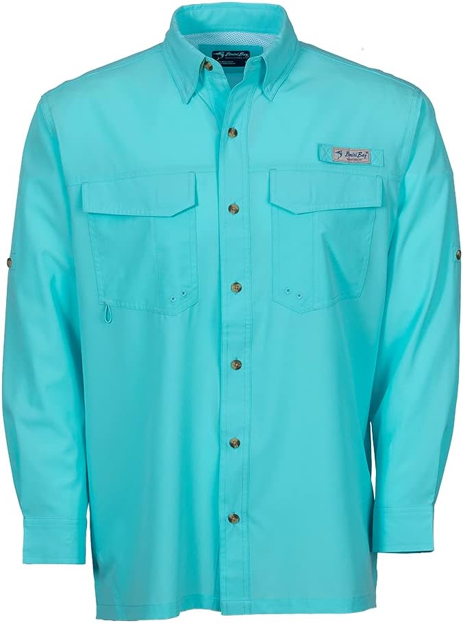 Bimini Bay Outfitters LTD Bimini Flats V Men's Long Sleeve Fishing Shirt Featuring BloodGuard Plus