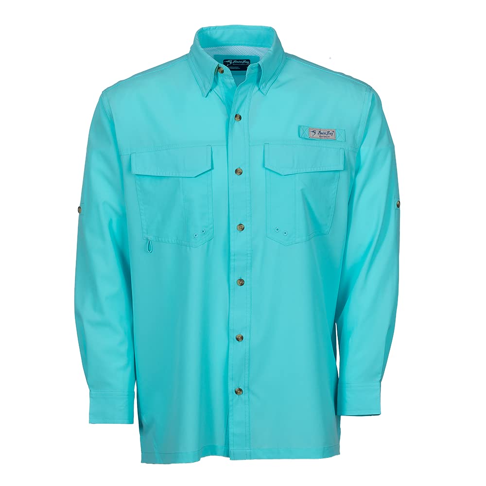 Bimini Bay Outfitters LTD Bimini Flats V Men's Long Sleeve Fishing Shirt Featuring BloodGuard Plus