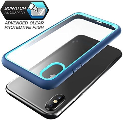 SUPCASE [Unicorn Beetle Style] Case Designed for iPhone X, iPhone XS, Premium Hybrid Protective Clear Case for Apple iPhone X 2017/ iPhone XS 2018 Release (Navy)