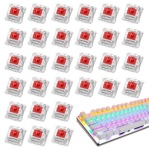 Axe transversal du clavier mécanique avec interrupteurs de remplacement de type Socket alb