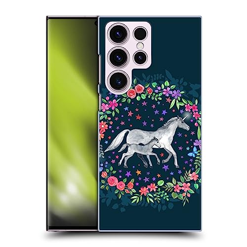 Head Case Designs Officially Licensed Micklyn Le Feuvre Unicorn Mama and Baby Wildlife Hard Back Case Compatible with Samsung Galaxy S23 Ultra 5G