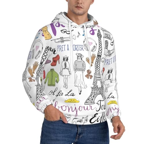 Sweat à capuche Tour Eiffel unisexe pour vos sorties urbaines stylées