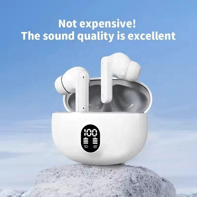 Image of Earbuds for Xiaomi Redmi 5A Earbuds Original Like True Wireless Bluetooth in-Ear Headphones Earphones TWS with Mic, Touch Controls, Deep Bass, Sports (38 Hours Case, BDSBTS)