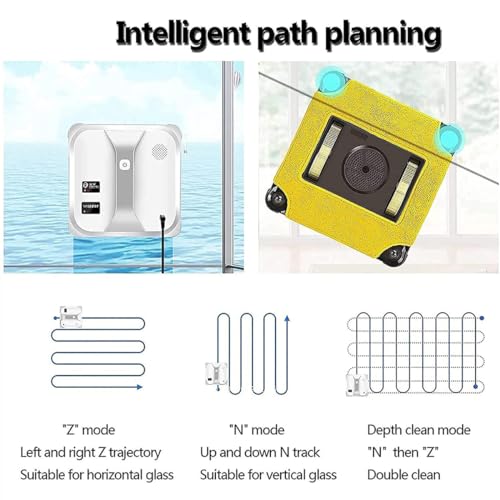 CNAOHGHN Robótica para limpeza de vidros, robô inteligente para limpeza de janelas, limpador de vidr
