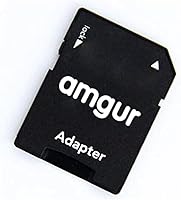 Vista 5 de Adaptador de tarjeta micro SD a tarjeta SD, tarjeta TF Micro SDHC a SD SDHC adaptador funciona con tarjetas de memoria para cámaras antiguas, PDA