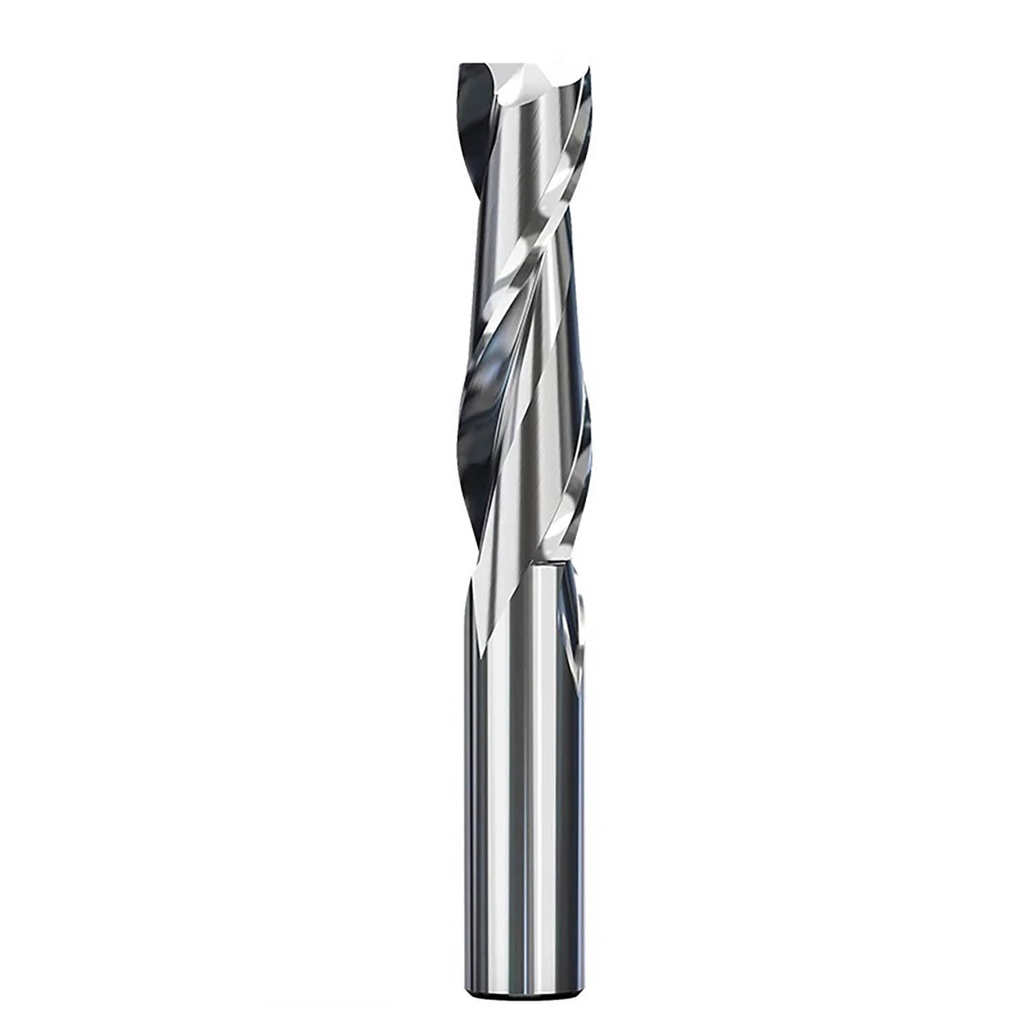 Fresa en espiral HRC65 de 2 flautas, fresa de extremo plano de aluminio, broca enrutadora de grabado de Máquina de corte CNC de acero de alta velocidad de 6mm(D16 d16 H63 L 123)