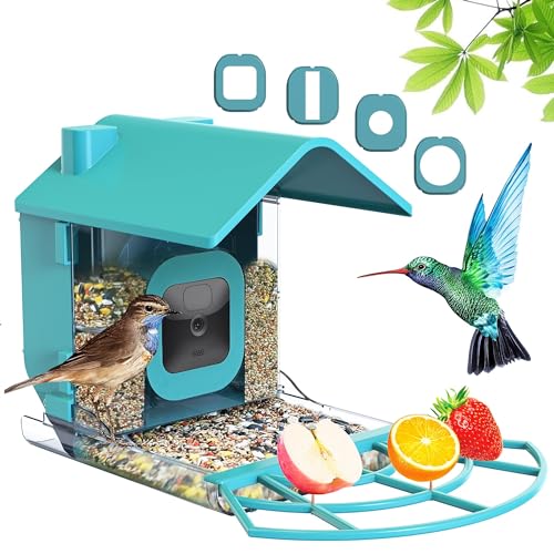 Rhorawill Bird Feeder Camera Case for Blink, Wyze, Google Nest and Ring Security Outdoor, Watching Accessory, Capture Video House Gift for Lovers (Camera NOT Included)