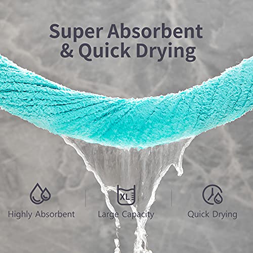 Lifebay Microfiber Bath Towels Set, 10-Piece Ultra Soft Towels For Bathroom, Super Absorbent Microfiber Towels For Body, Quick Dry Towel Sets For Bathroom, Beach, Pool, Gym, Yoga(10-Piece, Turquoise) #TOP1