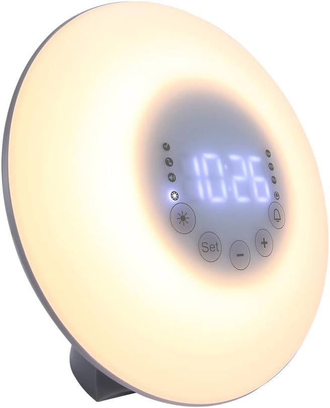 Wake-Up Light with Sunrise Simulation Electronic Alarm Clocks