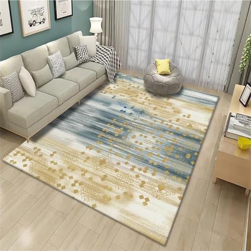 Tapis central de salon antidérapant et lavable 60x90 - 2
