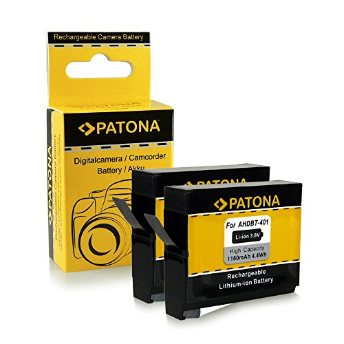 COMPATIBILE PERFETTAMENTE: per la batteria GoPro AHDBT-401