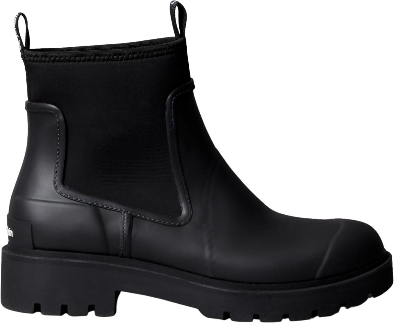 Calvin Klein Herren Mid Boot Stiefel Combat Rain Boot mit Blockabsatz