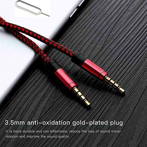 Buy CKOZA Braided AUX Cable with Free Sim Ejector Tool High Strength