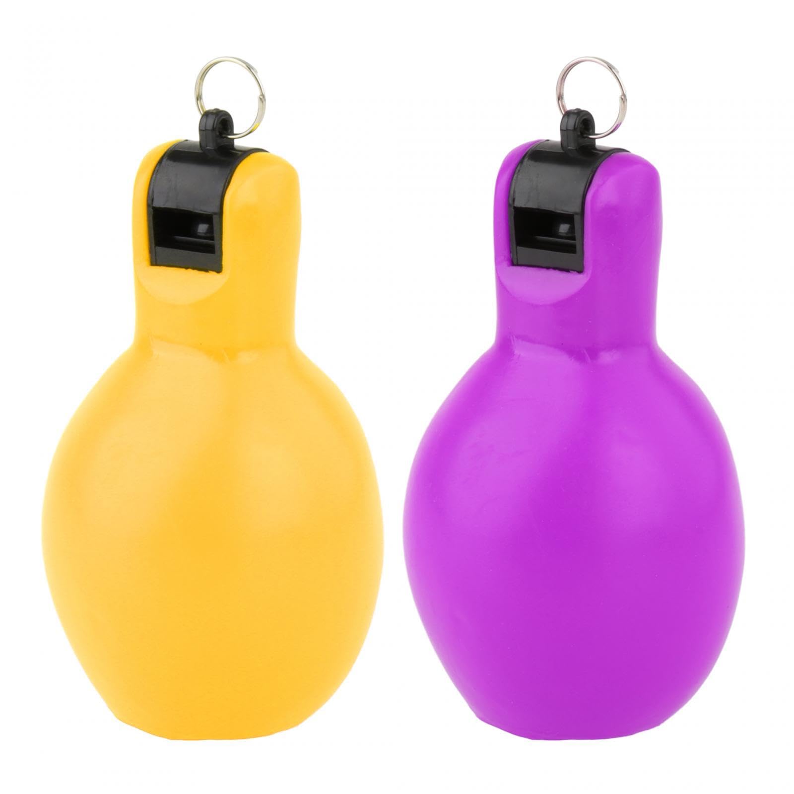 2 fischietti da schiacciare a mano, per allenatori, basket, trekking, camminate, nero e blu, 6,7 x 12,8 cm