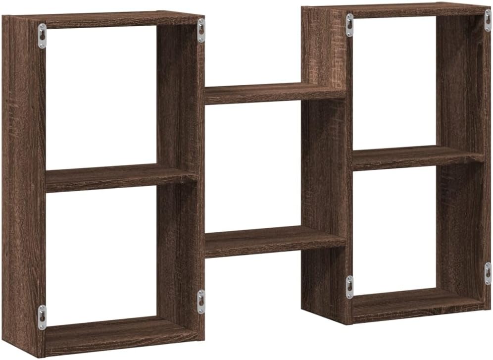 Back view of the vidaXL Wall Shelf showing mounting points