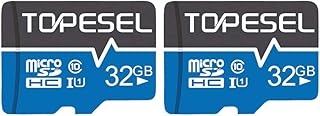 TOPESEL 32GB Micro SD Card 2 Pack TF Card Ultra Micro SDXC Memory Card Class 10 Micro SD Cards 32GB Memory Cards, C10, U1, 32 GB (2 Pack)