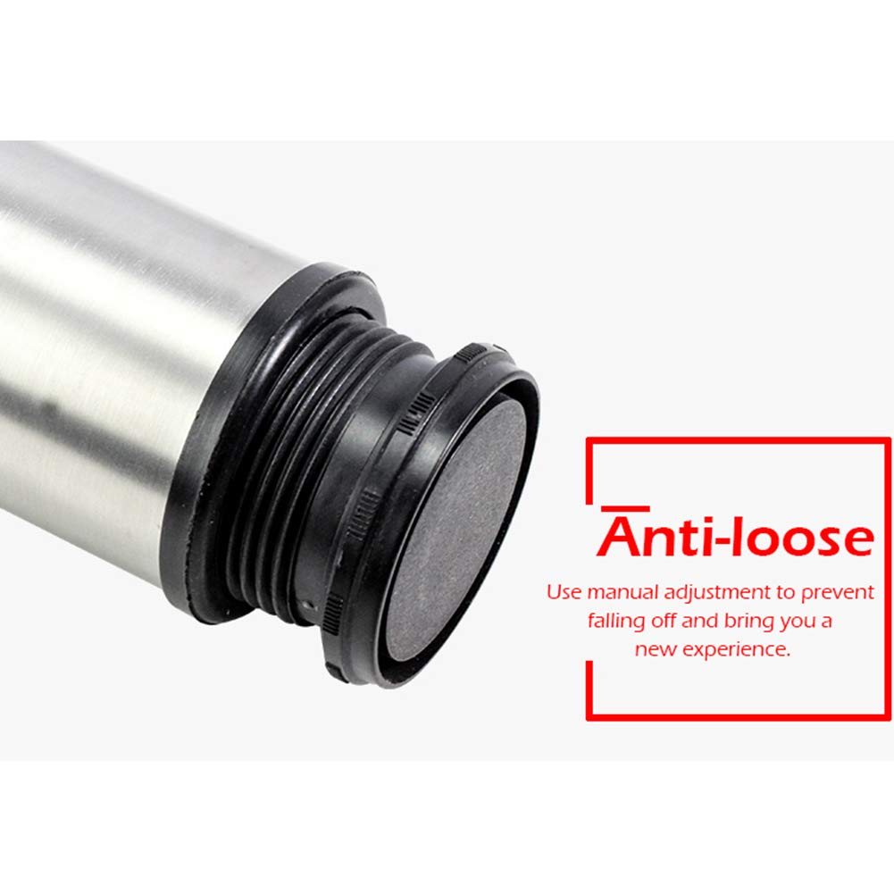 Kit 4 Piedini Regolabili In Acciaio Con Snodo E Piede In Gomma Rigida (38 Mm), Perno Filetto M10 Lunghezza 152mm - Foto 4