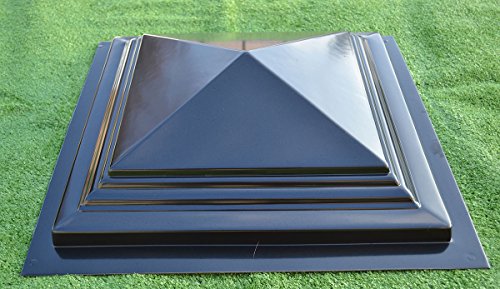 Concrete Molds DIY Sold 1 Piece Fence Pier Cap Concrete ABC Plastic Molds Size 20,08x20,08 inch (510x510mm) P07 - Thumbnail 4