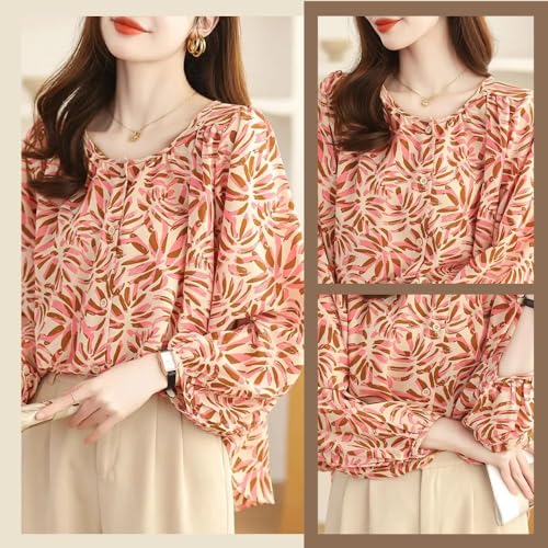 Image of TOPLOT Women's Shirt Top | Elegant Floral and Artistic Prints for a Stylish Look | Long Puffed Sleeves for a Trendy Touch | Stylish Available in Pack of 2 (5233)