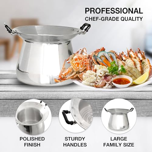 PANWA Sticky Rice Professional Thai Chef Grade Cookware Set Restaurant Quality Steamer Pot, Handcrafted Bamboo Wing Basket & Lid, 24” Grade 90 Cheesecloth, & Rice Paddle Ladle - Image 4