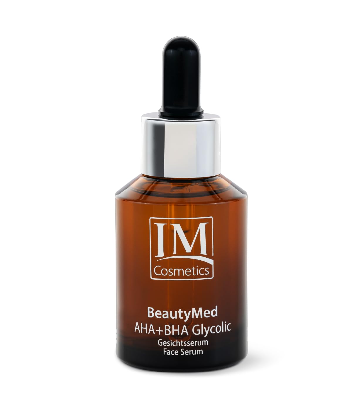 Genius IM Cosmetics BeautyMed AHA + BHA Glycolic Gesichtsserum mit Salicylsäure- Gesichtspeeling für strahlende Haut gegen Pickel, Mitesser & unreine Haut, Poren verkleinern, 60ml- Dr. Michaela Fuchs