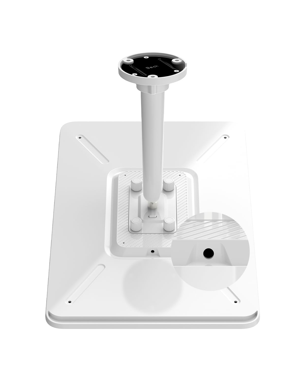 Reolink Pannello Solare da 12W per Telecamera di Sicurezza Wireless da Esterno, con Cavo da 4 Metri e Staffa Regolabile a 360°, Colore Bianco, Resistente alle Intemperie IP65