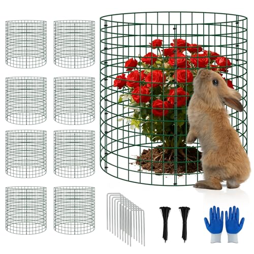 8 Pack 12x14 Inch Plant Protector Cages, Wire Garden Cages for Animals by Bigwish - Used condition - US$25.93