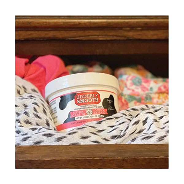 Udderly Smooth Extra Care 10 Hand/Body Deep Moisturizing Cream with 10% Urea, Unscented, 8 Ounce (Pack of 2)