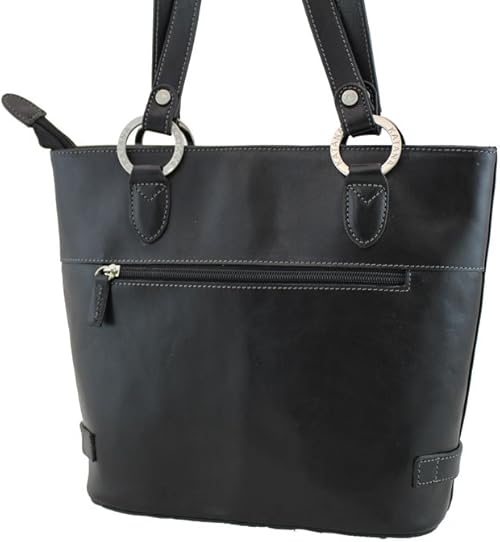 Borsa A Tracolla In Pelle Color Cuoio VIAVERDI Made In Italy - Foto 3