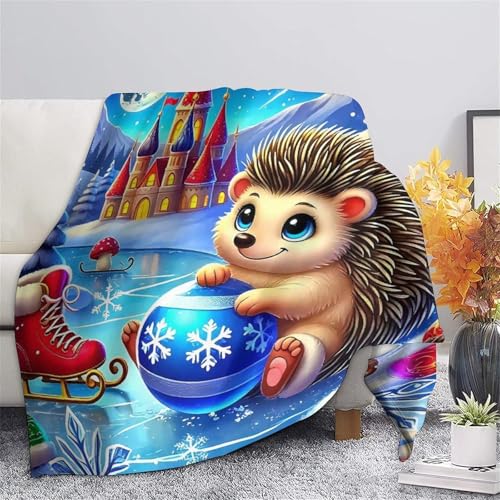 Couverture de lit hérisson 3D en microfibre douce et chaude - 7