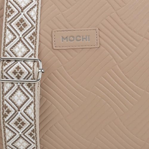 Image of Mochi Women Casual Pu Soft Body Zipper Closure Solid Sling Bag With 2 Pocket And 1 Compartments