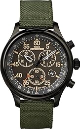 Timex Men's TW4B10300 Expedition Field Chronograph Green/Black Nylon Strap Watch