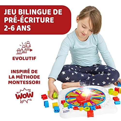 Chicco Baby Professeur Bilingue FrançaisAnglais Table d'Activités pour Enfants Trieur de Formes Jouet Interactif Educatif Parlant Inspiré de la Méthode Montessori Jouet Enfant 2 à - vue 3