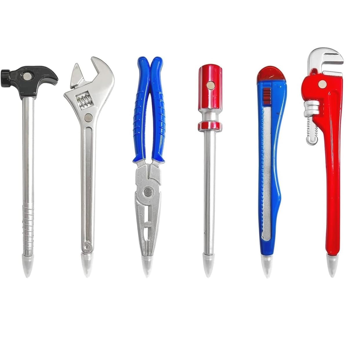6 Pcs Novelty Tool Pens Set, Funny Cute Ballpoint Pen, Hardware Hand Tool Shape Pens
