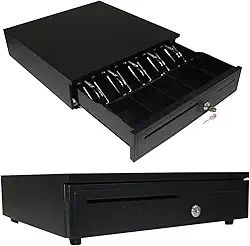 Caixa Registradora Gaveta Dinheiro Moeda Aço Chave