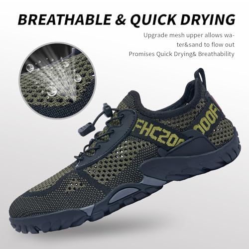 Image of SOBASO Water Shoes Women Men Hiking Dry Aqua Beach Swim Surf Shoes for Outdoor Fish Hiking Pool