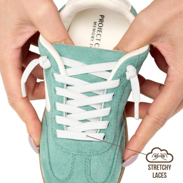 Project Cloud Kids Shoes for Girls & Boys - Memory Foam Slip On Shoes - Lightweight Lace-Up Fashion Kids Sneakers Trendy (Little Irita) - Image 6