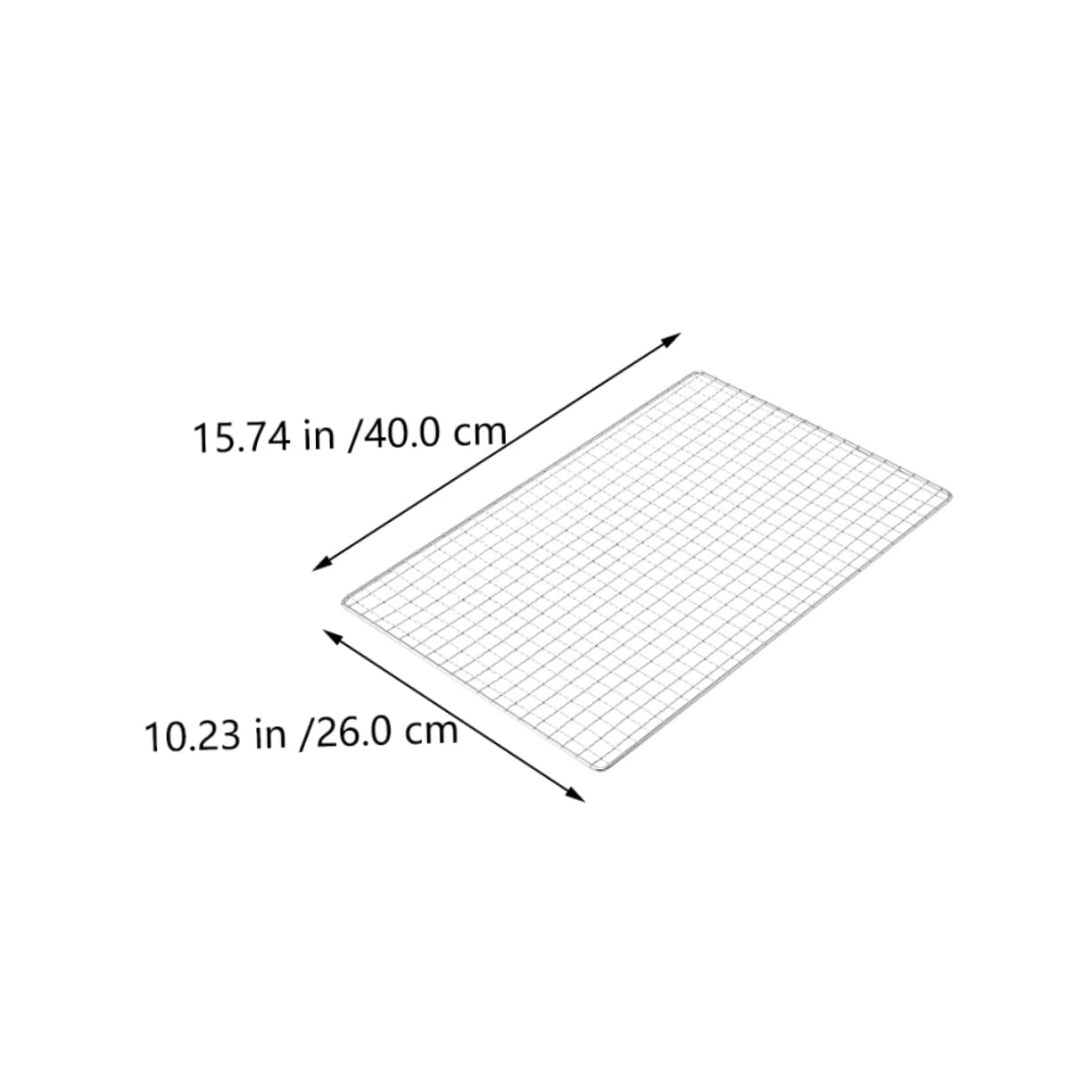 ORFOFE 2Pcs Non Stick Barbecue Grill Mesh Cooking Outdoor Picnic Cookware Lightweight Portable Bbq Mats Easy to Clean Grilling Accessories