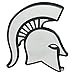 Fanmats NCAA Michigan State University Spartans Chrome Team Emblem