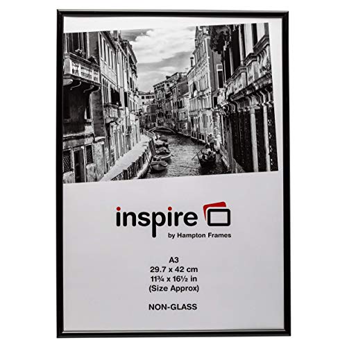Hampton Frames - Cadre Photo BACKLOADER en plexiglas sans Verre, Format A3 30 x 42 cm, Noir - BLR3042BLKX Cover