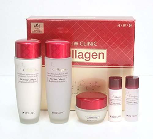 DODO 3W Clinic Collagen Skin Care 3 SetAnti-envejecimiento, hidratanteCosméticos coreanos