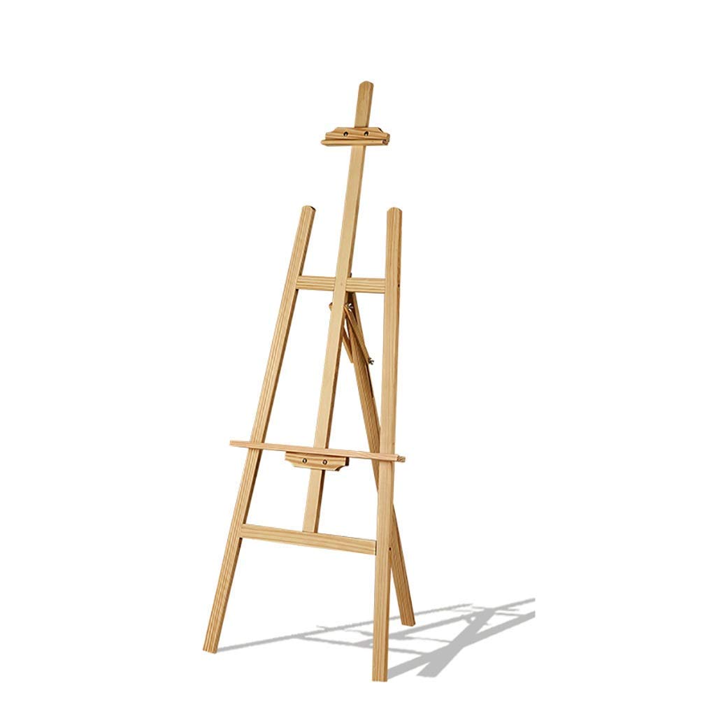 NGDFGR Easel Paintartist Easel Stand Display Easel Drawing Board 1.5M Folding Easel,Adult Scaffolding Oil Painting Shelf,Adjustable Sketch Height Easel,