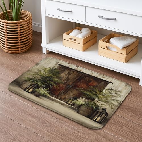 Rustikale Badematte im Vintage-Stil, Landhaus-Stil, dekorativ, rutschfest,...