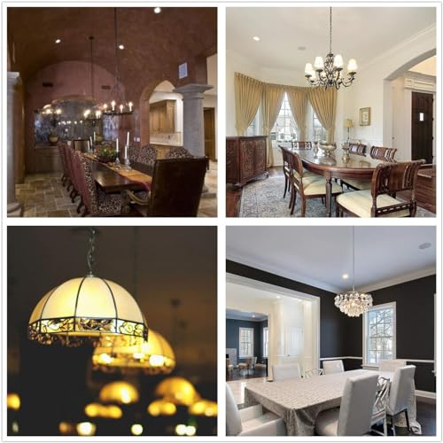 Image of Chandelier Chain 6 /10 /15 Feet SANGLE SOPFFY Light Fixture Chain for Chandelier or Swag Light Fixtures,Lighting Chain Extension with Link Locks, Plant Hanging Chain(Black, 10 Feet)