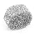 Crystal Rhinestone, 1 Yard 3cm Width Sparkling Back Glue Crystal Rhinestone Decorative Banding Belt Bridal Sash Rhinestone Applique, Fashion Clear Rhinestone for Wedding Cake Decoration (Silver)