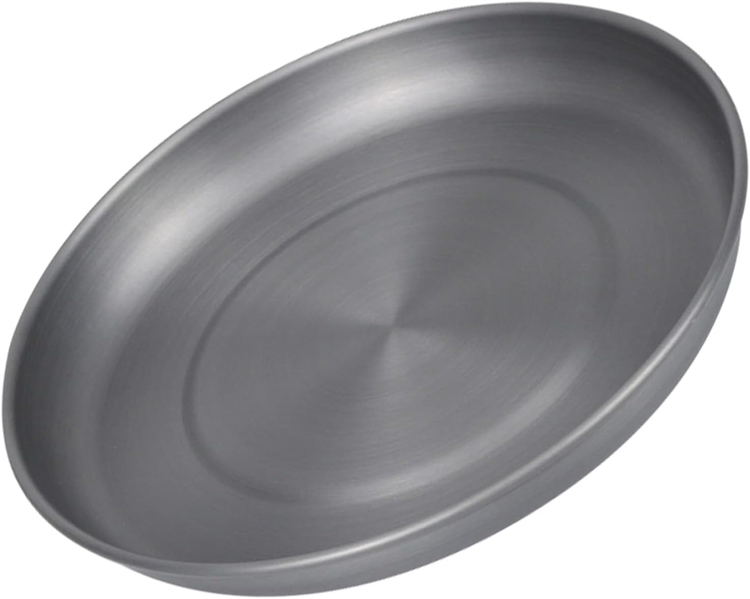Toddmomy Portable Camping Dinner Plate Stainless Steel Snack Tray Lightweight Outdoor Picnic Food Plate for Hiking, Bbq, Travel, and Camping Use