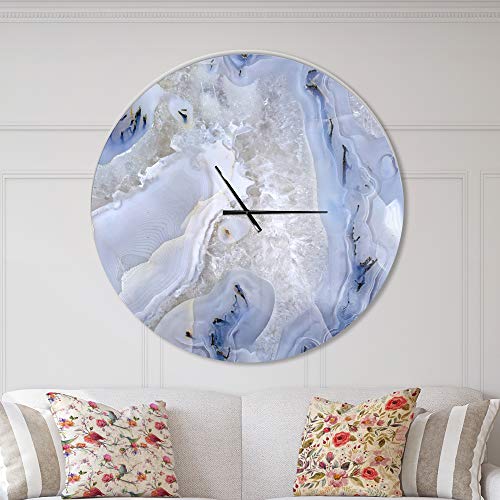 Designq 'Agate Stone ' Modern Wall Clock For Home Bedroom Bathroom Office Living Room Decoration, 36X36, (Clock-Top 20 #TOP1