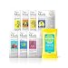 Ariul Natural Face Mask Facial Sheet Mask Pack, 7 Days Mask Set (7 ea) + Free Stress Relieving Purefull Cleansing Tissue (15 wipes) Green Tea, Bamboo, Aloe, Tea Tree, Pomegranate, Lemon, Avocado