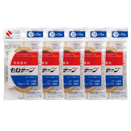 ニチバン セロテープ 替え 小巻 12mm 2巻入 5個組 CT12S2PN-5P（Amazon）